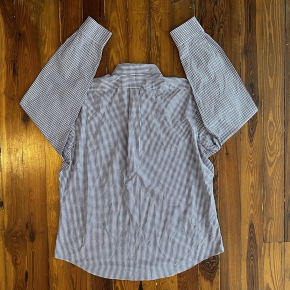 Ralph Lauren Custom Fit Purple Gingham Button-Down‎ Shirt XL Long Sleeve - Picture 3 of 12